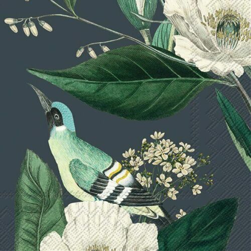 IHR Lunch Napkin - Botanicals Meryl Dark Blue