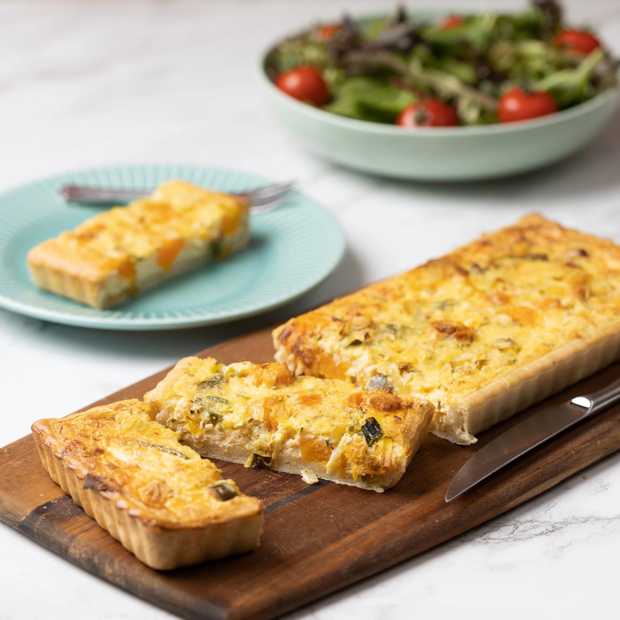 Ivan's Pumpkin, Feta & Leek Rectangular Tart 800g