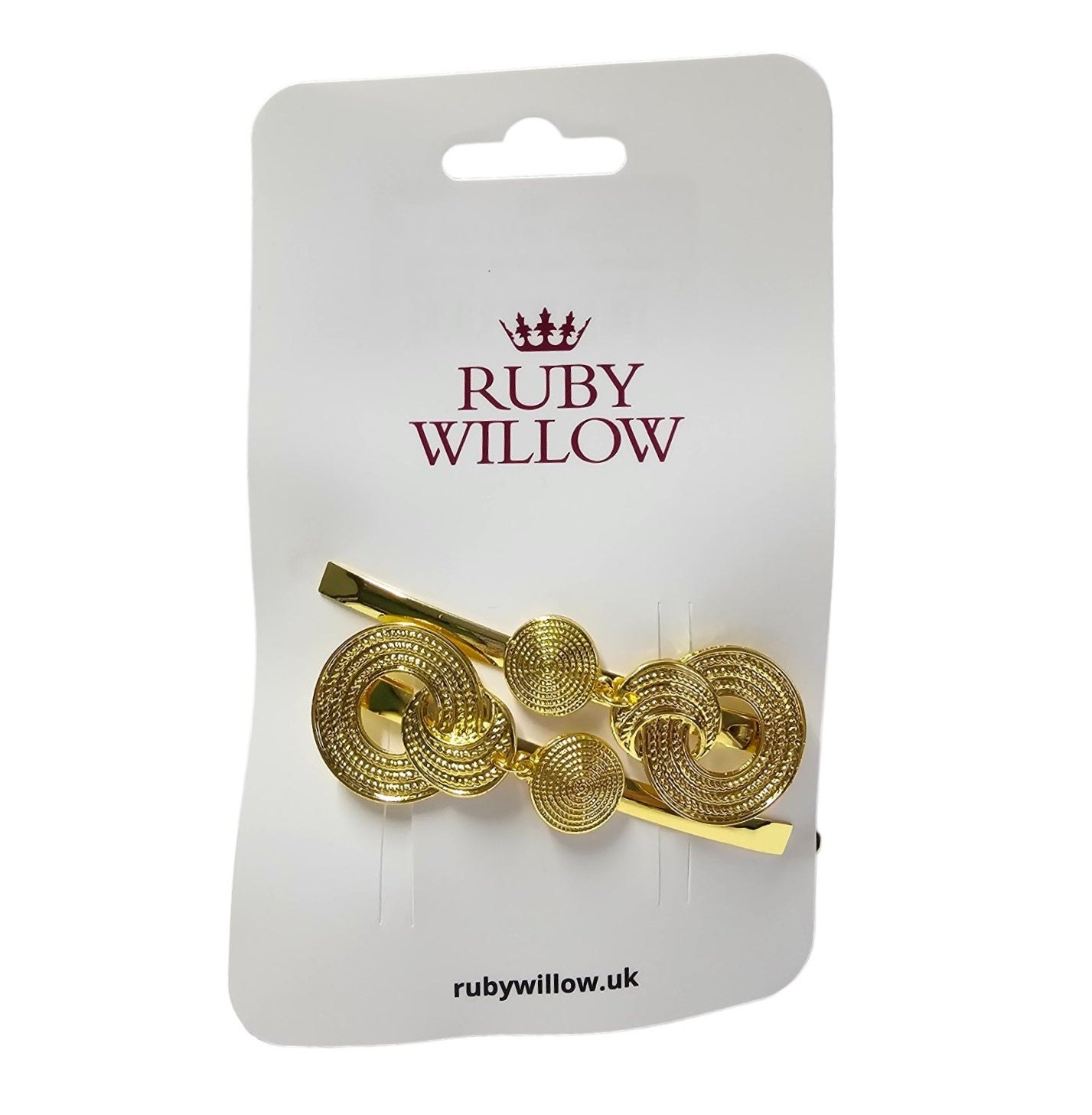 Josephine Gold Circles Hair Slides