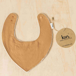 Kiin Baby Dribble Bib - Toffee