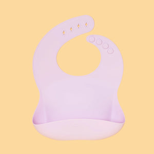 Kiin Baby Silicone Bib - Lilac