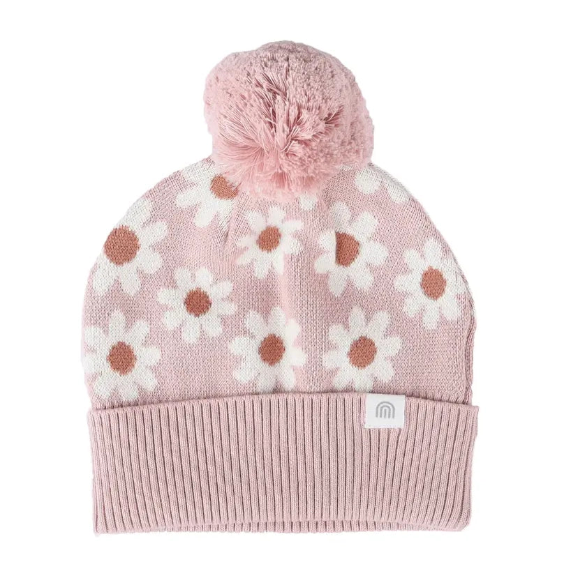 Kynd Baby Jacquard Knit Beanie / Paper Daisy / XS