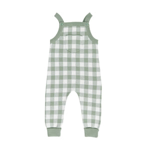 Kynd Baby Jacquard Knit Overall / Sage Gingham / 000