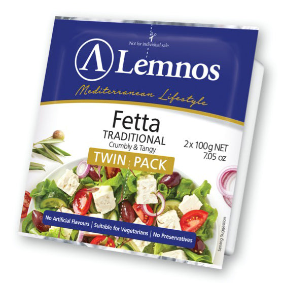 Lemnos Traditional Fetta Cheese 2 x 100g