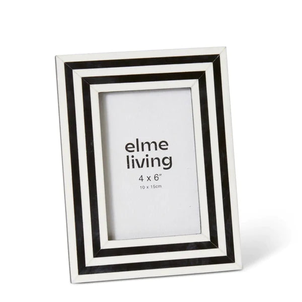 Libby 4x6" Photo Frame - 17x2x22cm - Black/White