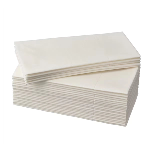 MOTTAGA Paper Napkin 38x38cm White 25pk