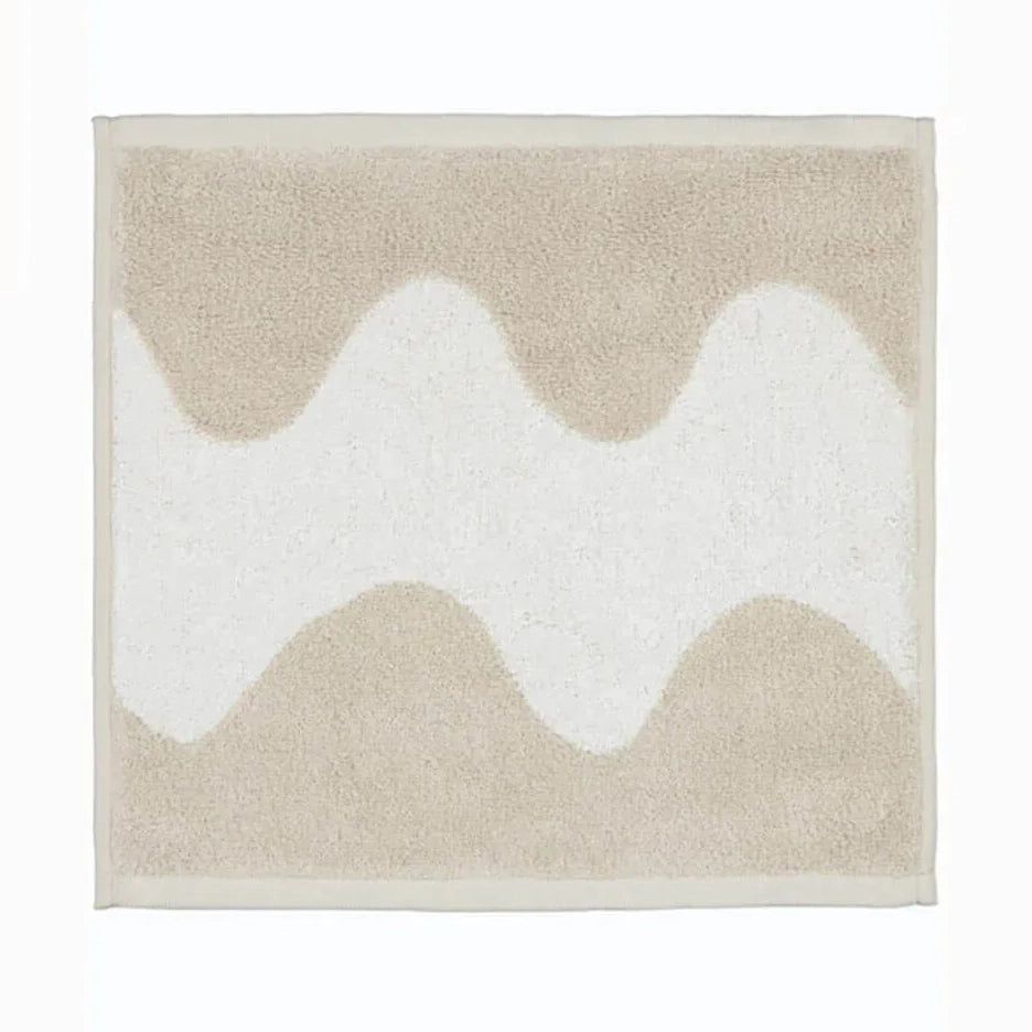 Marimekko  Lokki  Face Washer Beige/White