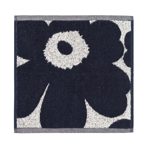 Marimekko Unikko Face Washer 24x24cm - Dark Blue