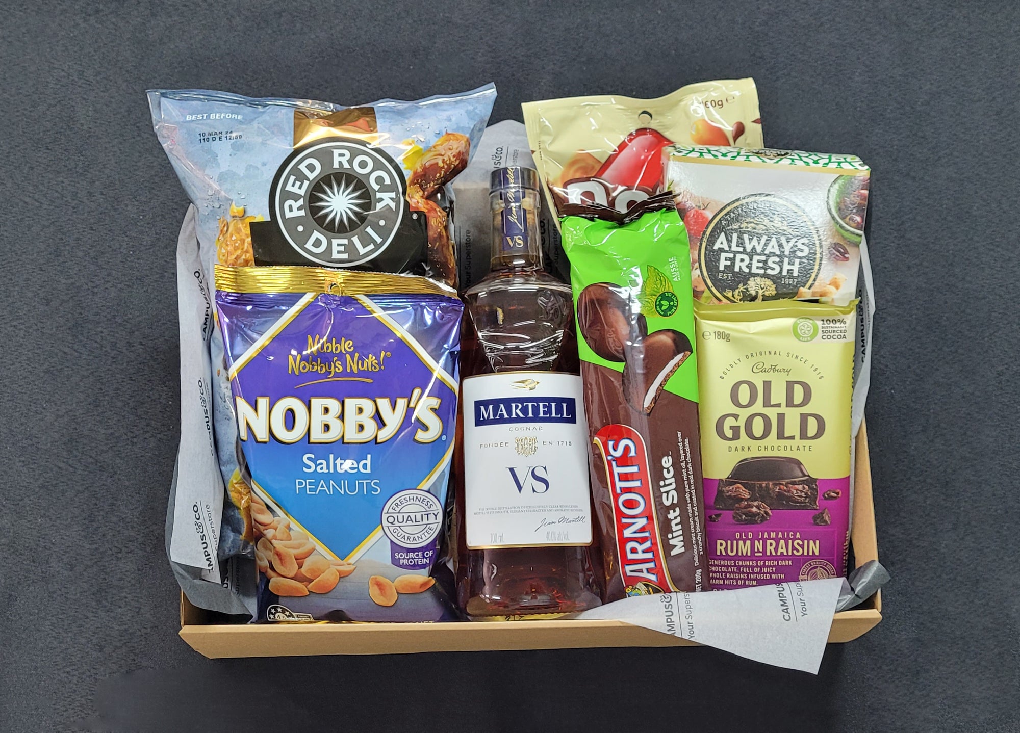 Foodies Hamper with Bottle