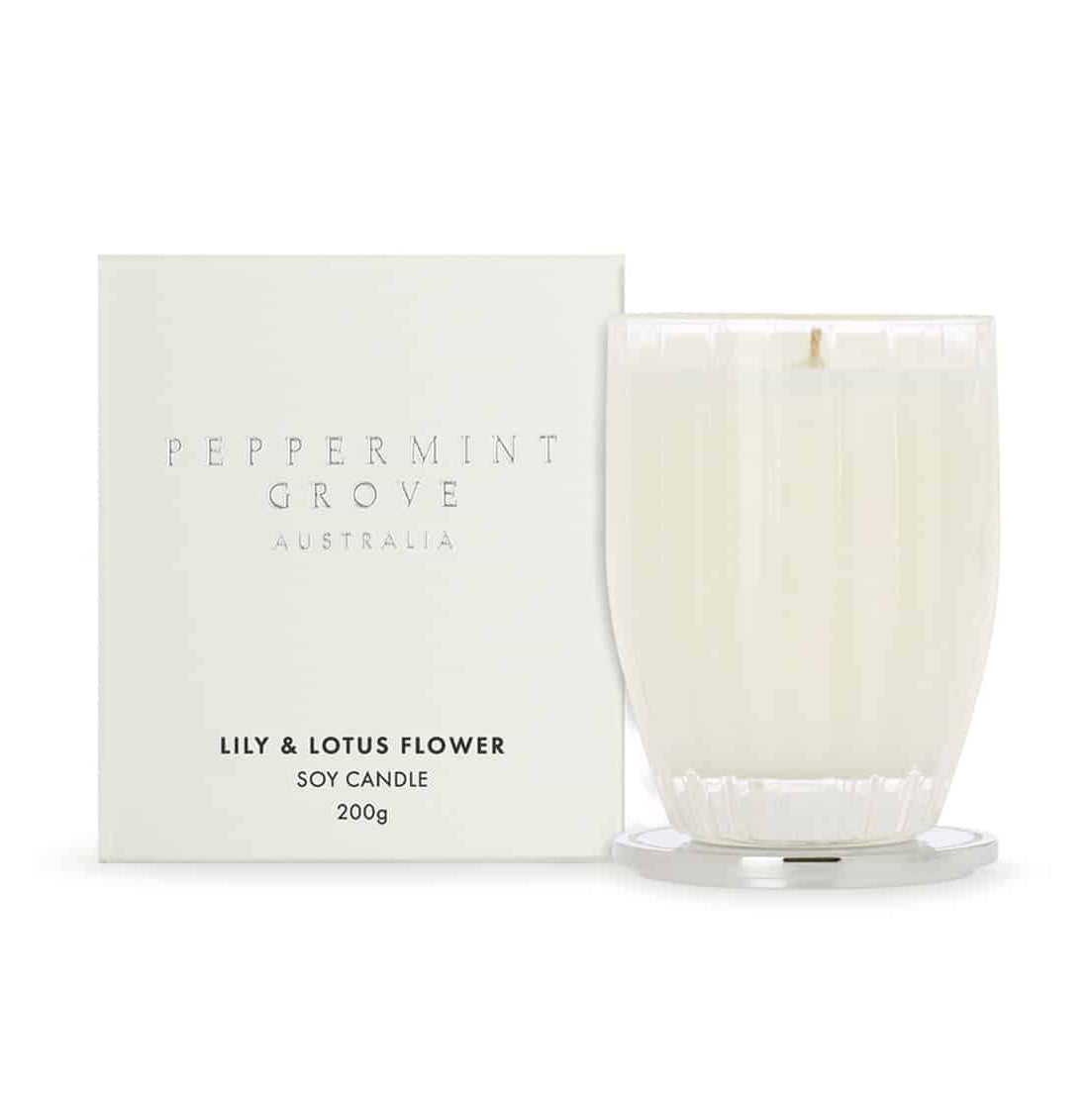 Peppermint Grove Candle 200g / Lily & Lotus Flower