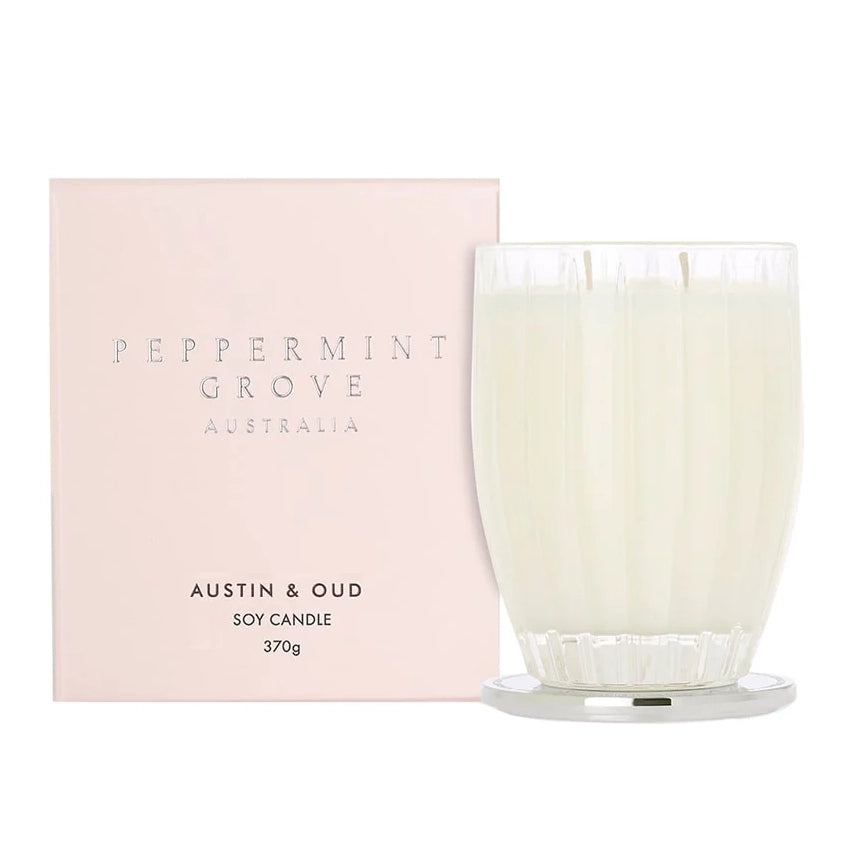 Peppermint Grove Candle 370g - Austin & Oud