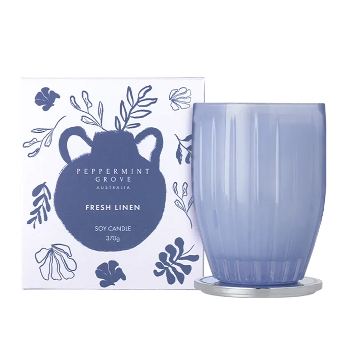 Peppermint Grove Candle 370g / Fresh Linen