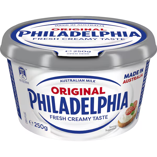 Philadelphia Original Cream Cheese Spread Tub 250g