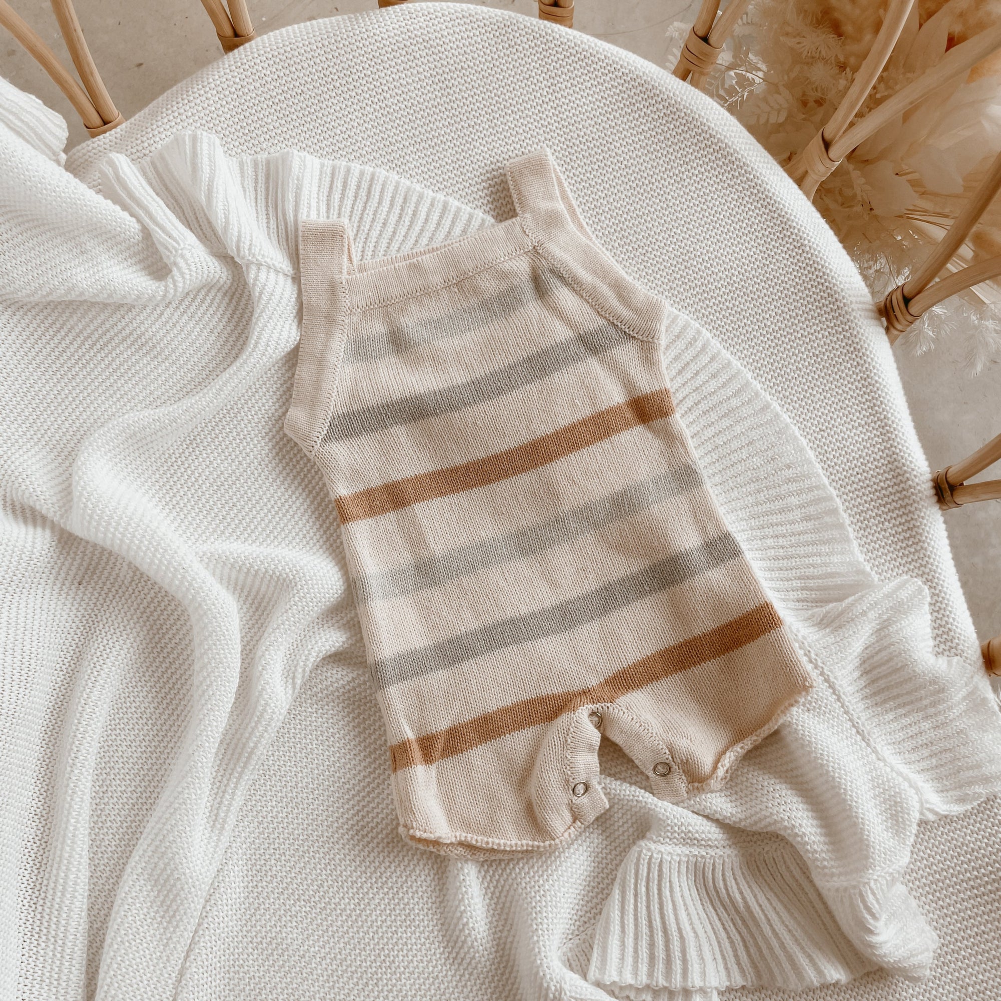 Dune Knit Playsuit / 3-6m