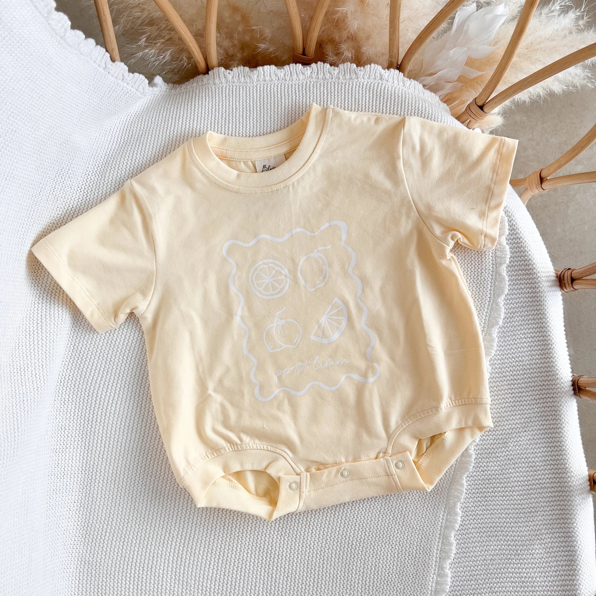 Petit Limon Slouch Romper - Lemon