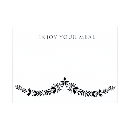 Placecards - Tent Style - Enjoy Your Meal - 225pk