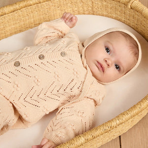 Knit Bonnet / Shell / 3-6m