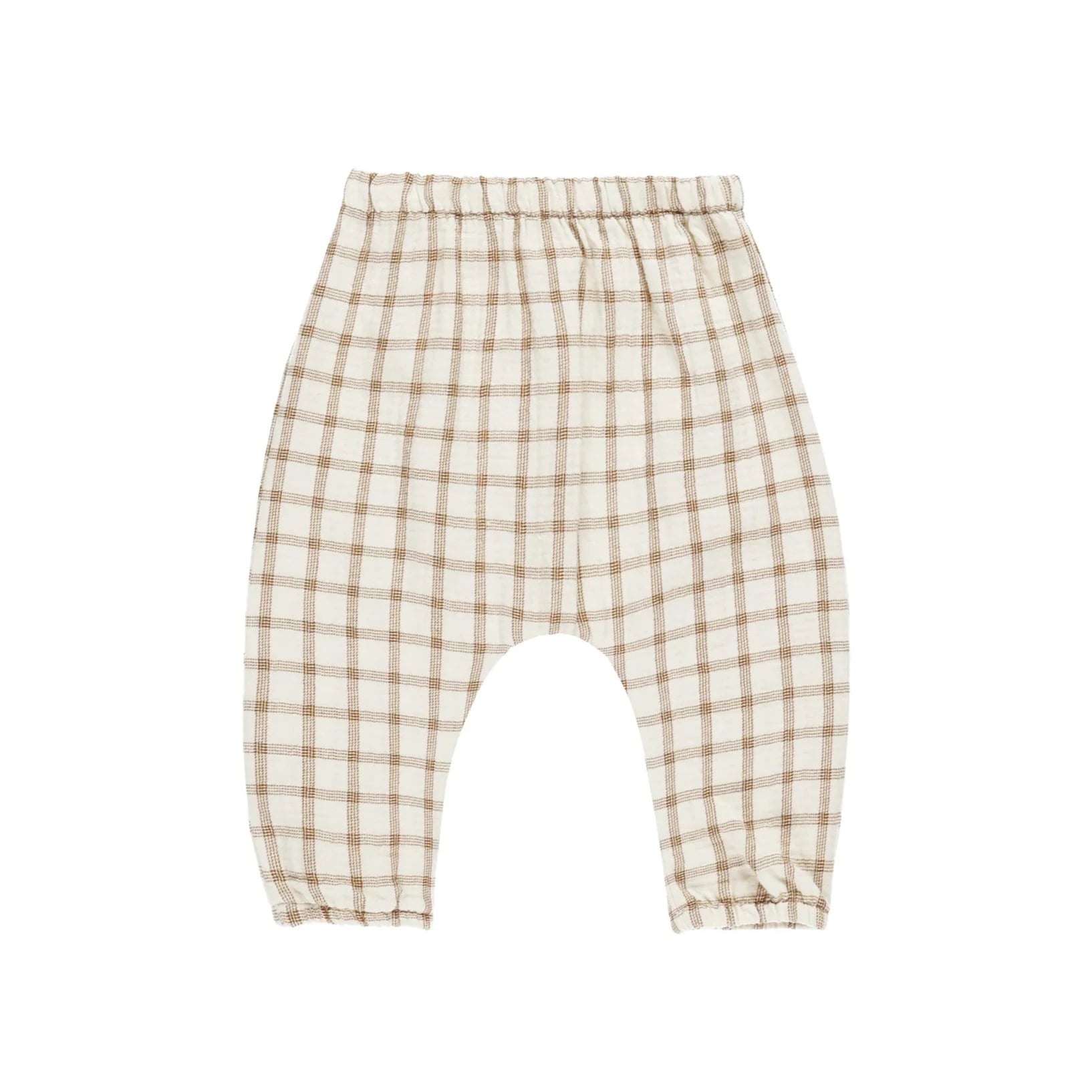 Woven Pant / Cinnamon Plaid / 6-12m