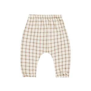 Woven Pant / Cinnamon Plaid / 6-12m