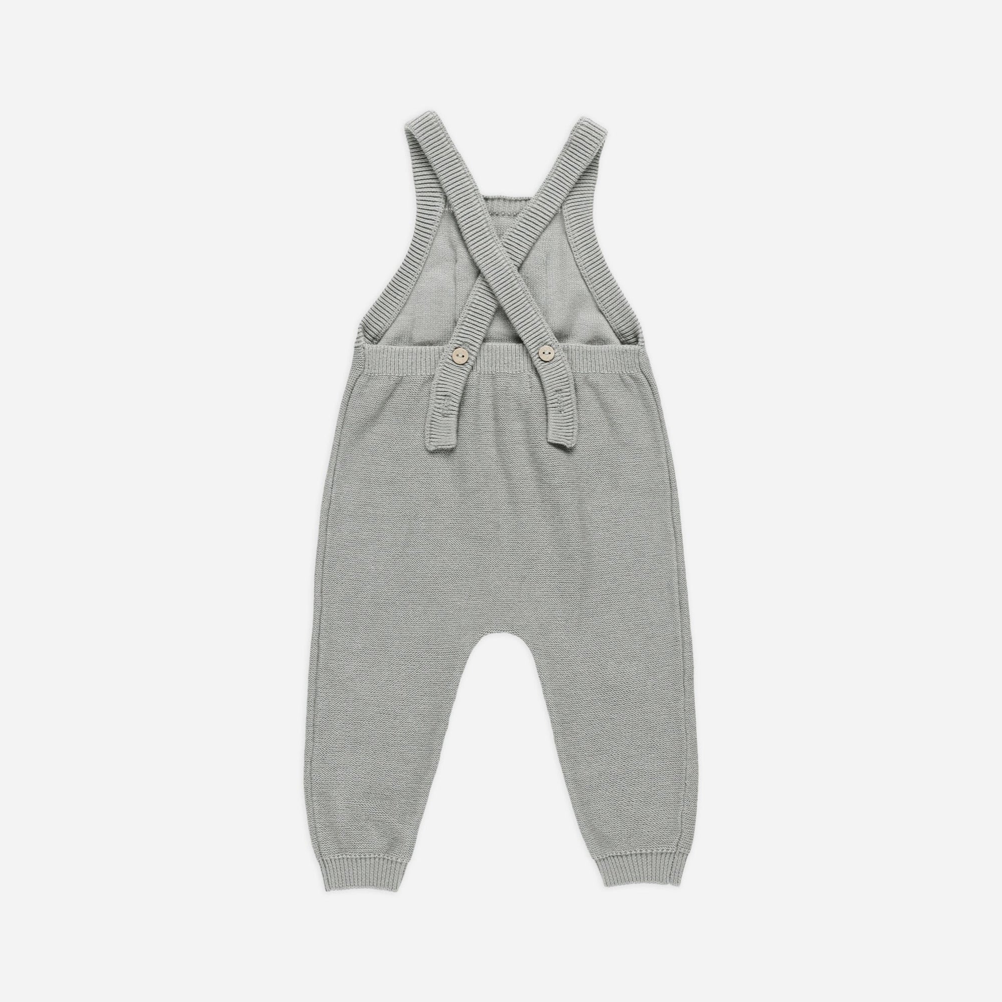 Knit Overall / Dusty Blue / 3-6m