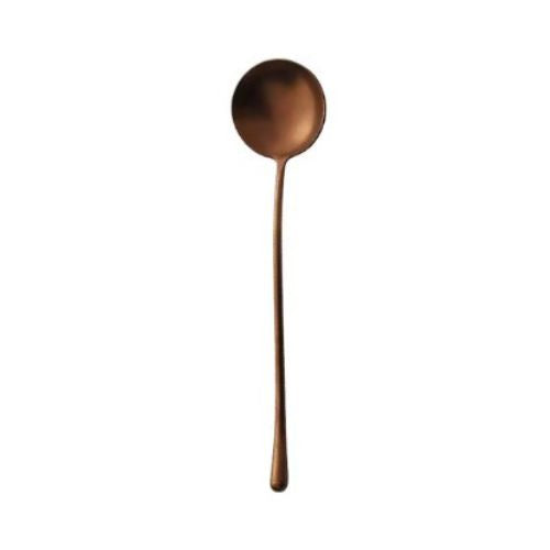 Wave Handle Serving Spoon 20.9cm - Rose Gold