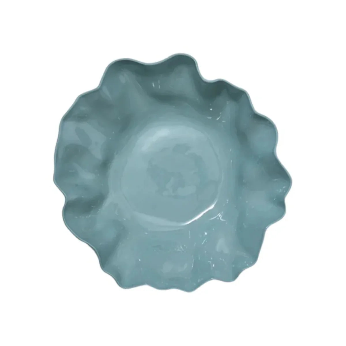 Ruffle Bowl Light Blue - L