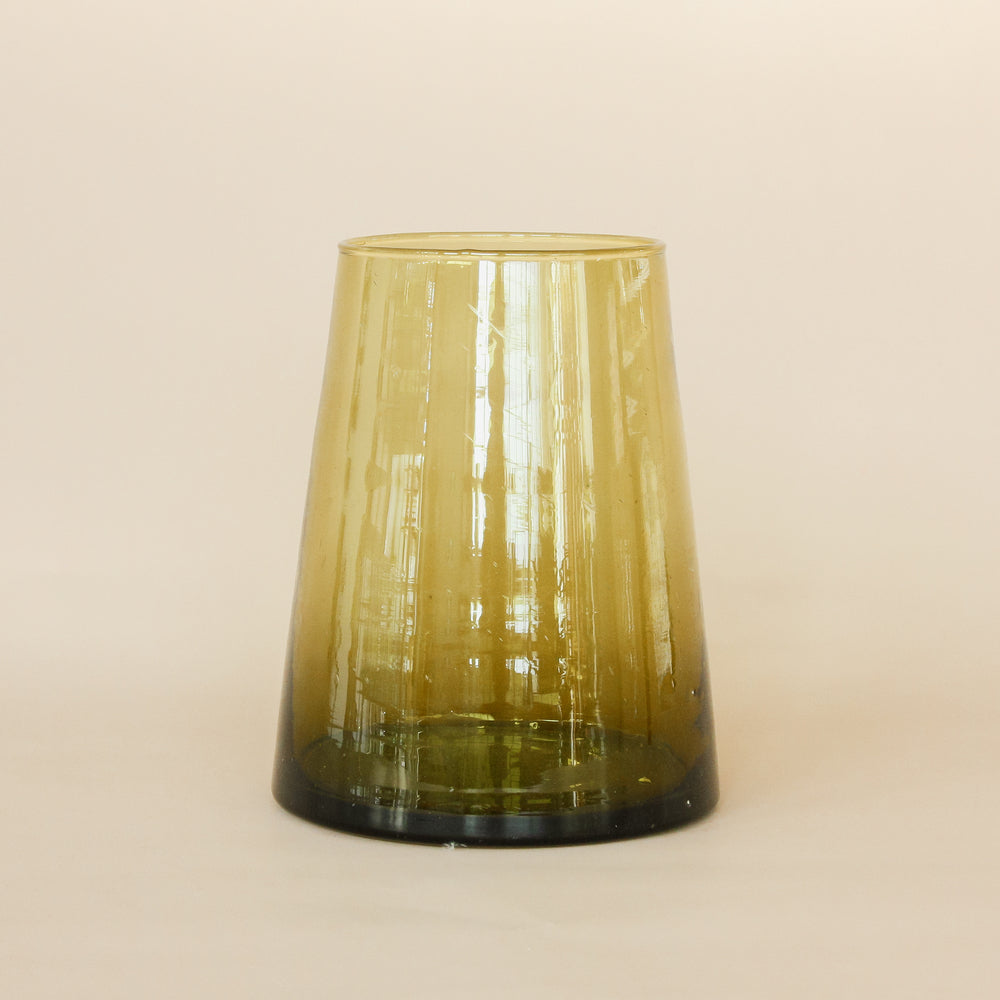 SAARDE Modern Amber Glass Vase