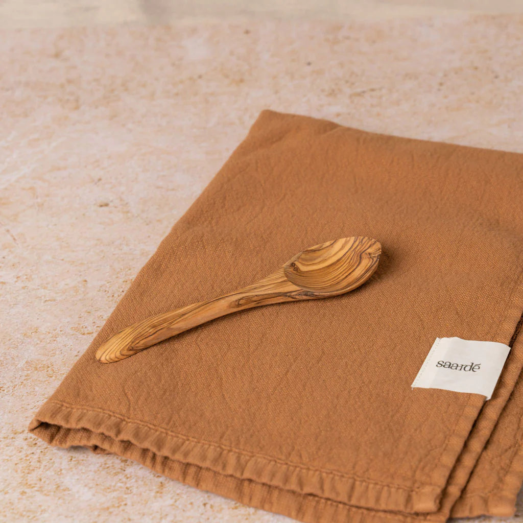 SAARDE Vintage Wash Tea Towel / Terracotta