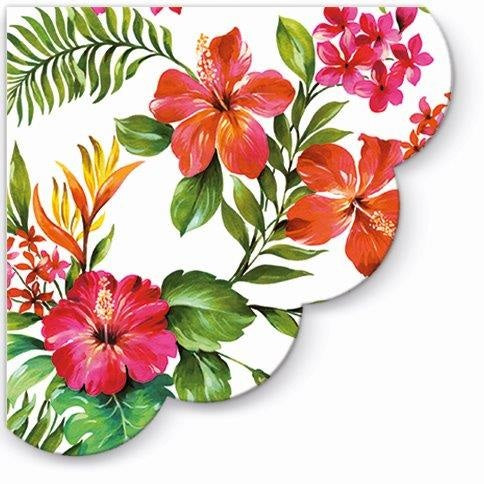 Round 3 Ply Napkins - Hawaiian Flowers – Pack 12