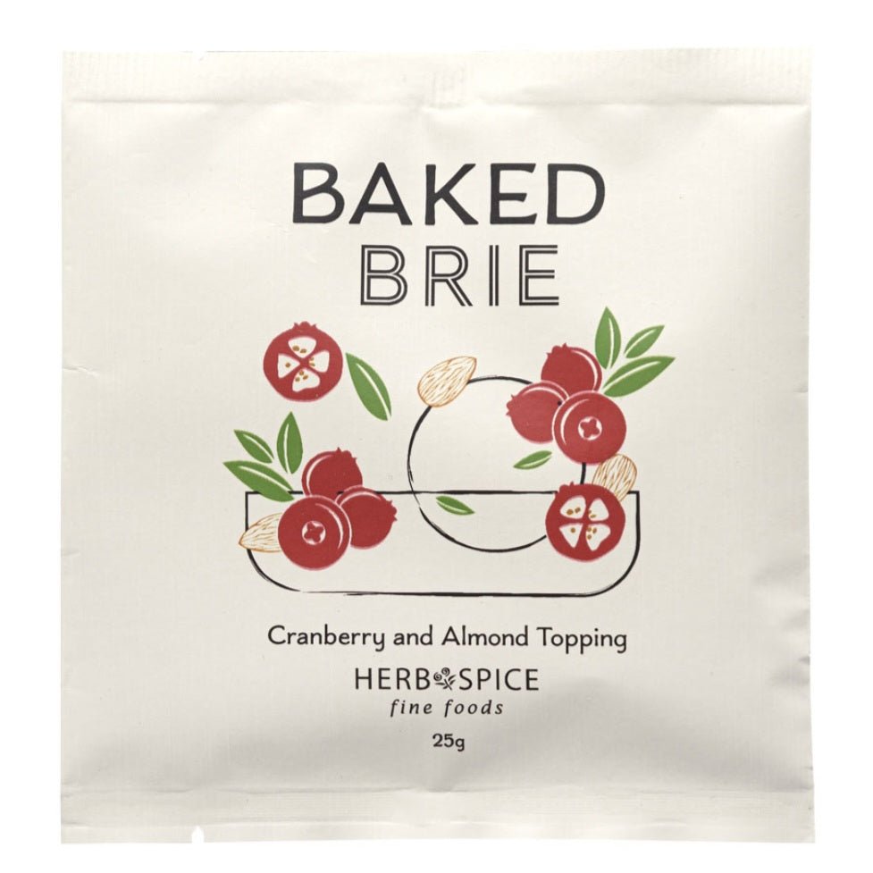 Herb & Spice Mill Baked Brie Cranberry & Almond Topping 25g