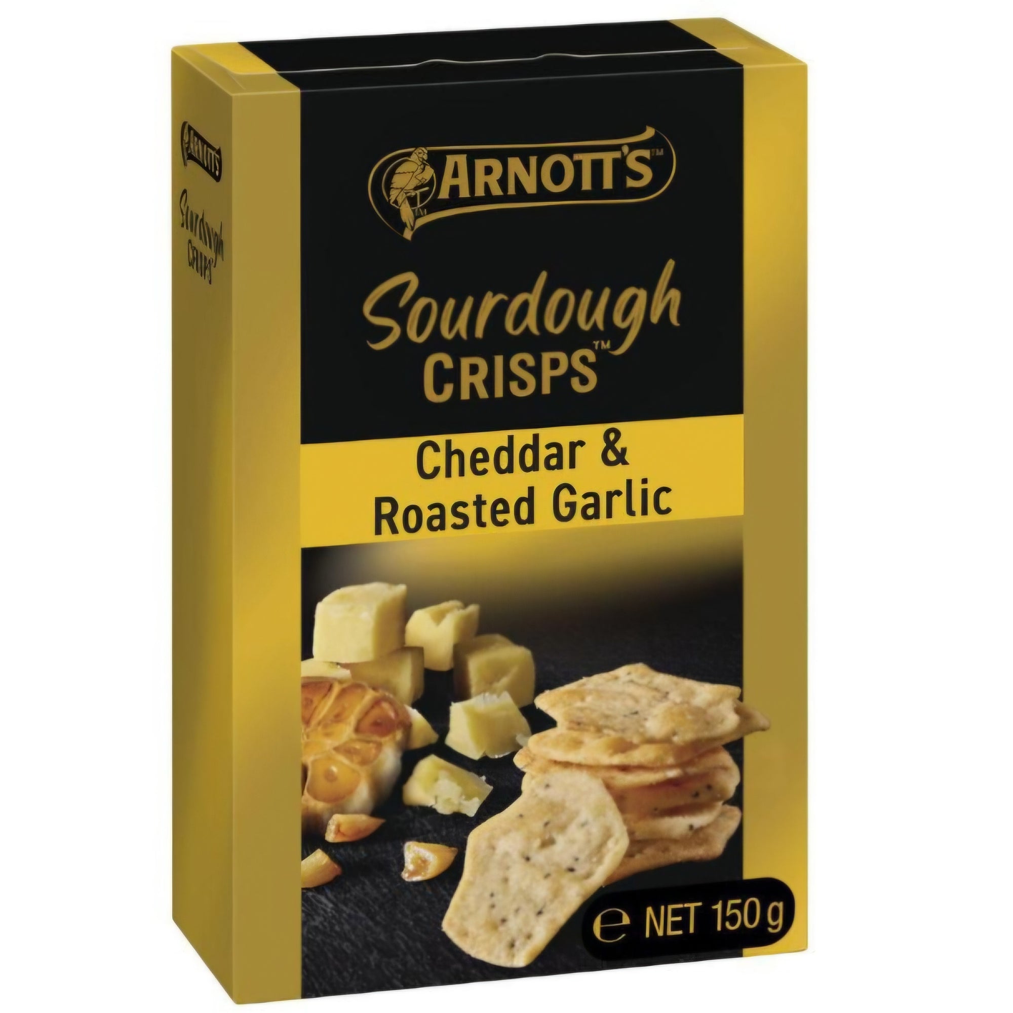 Arnott's Sourdough Crisps Cheddar & Roasted Garlic