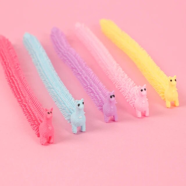 Stretchable Animal Pink Llama