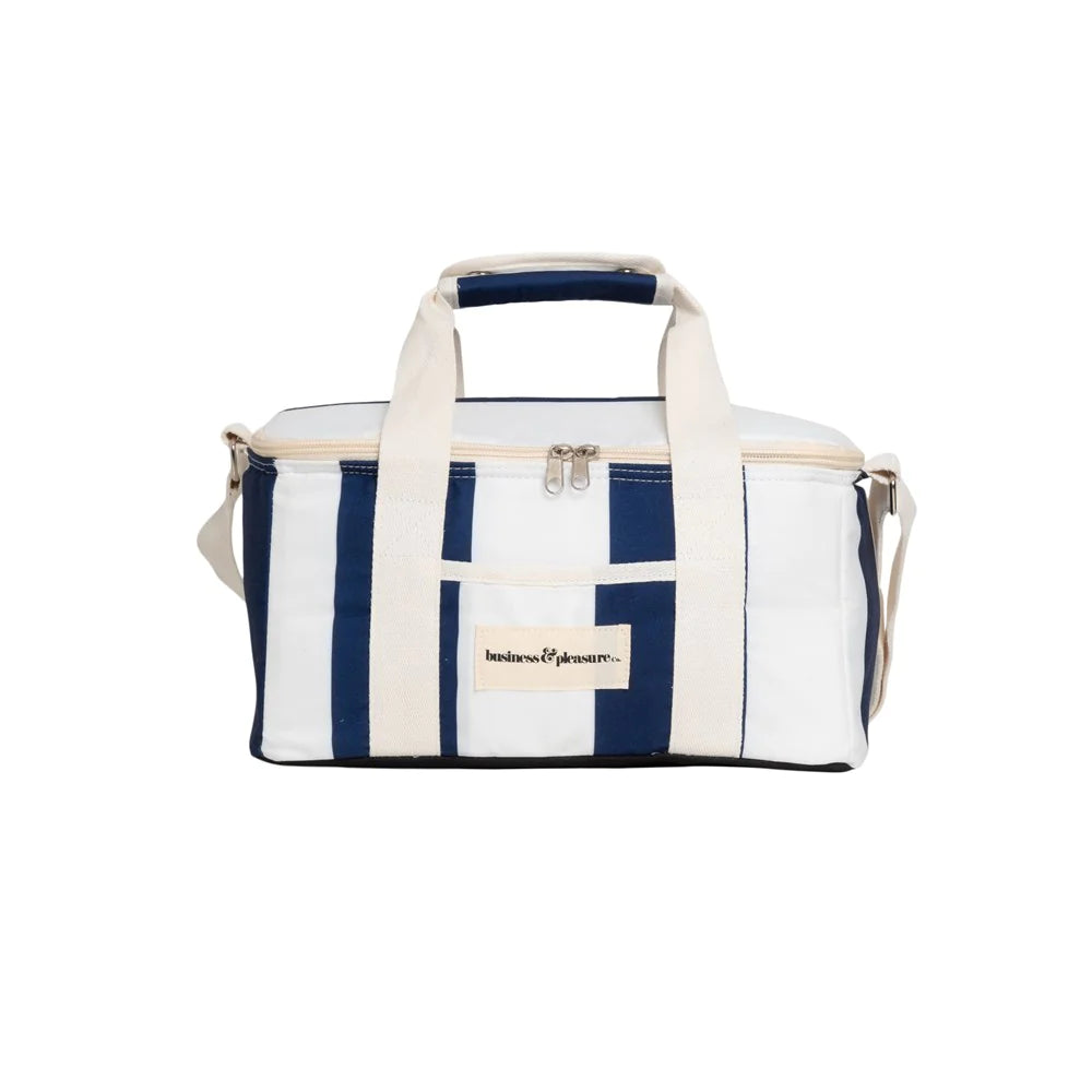 The Holiday Cooler Bag - Navy Crew Stripe