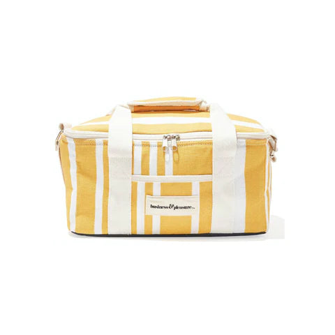 The Holiday Cooler Bag - Yellow Stripe