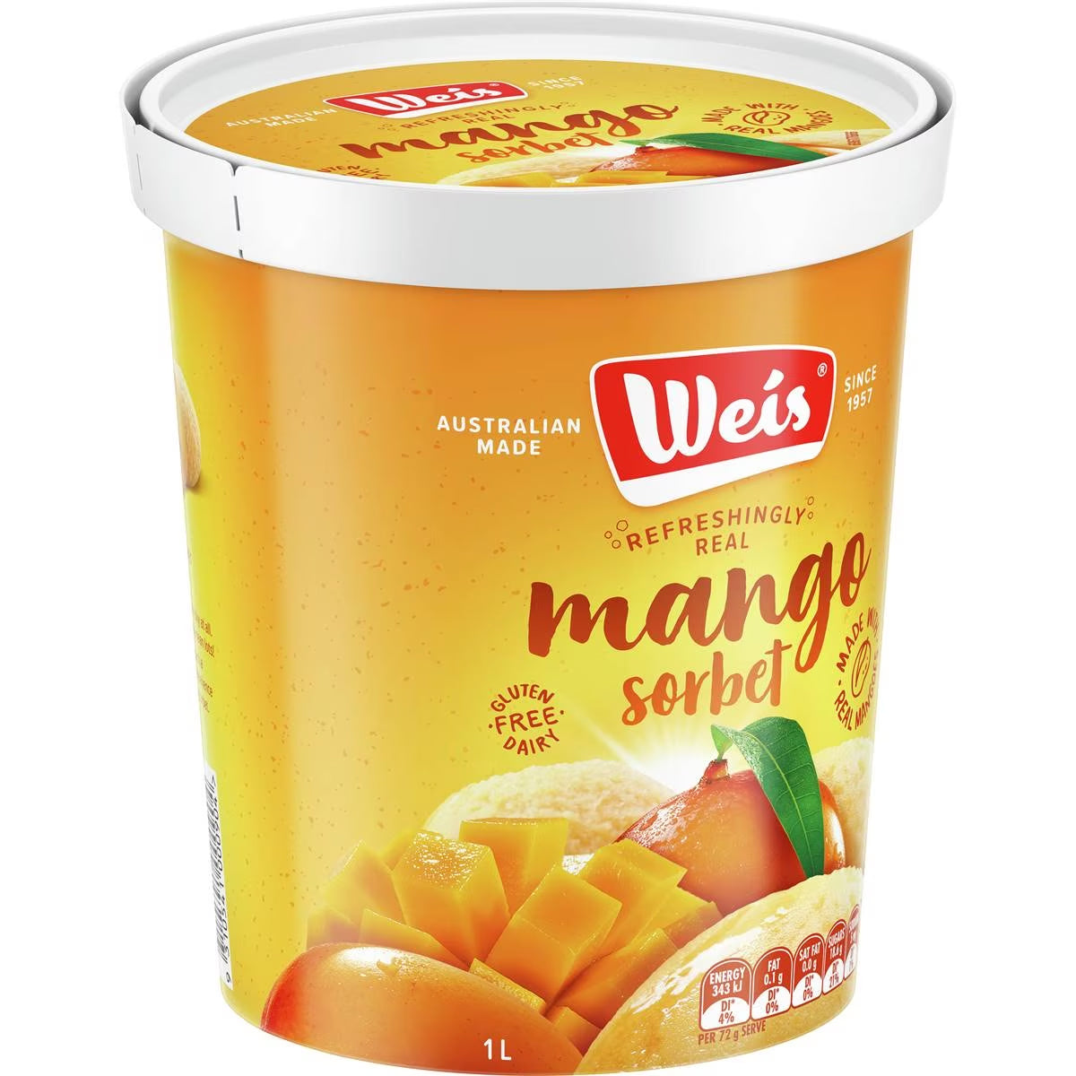 Weis Sorbet Mango 1L