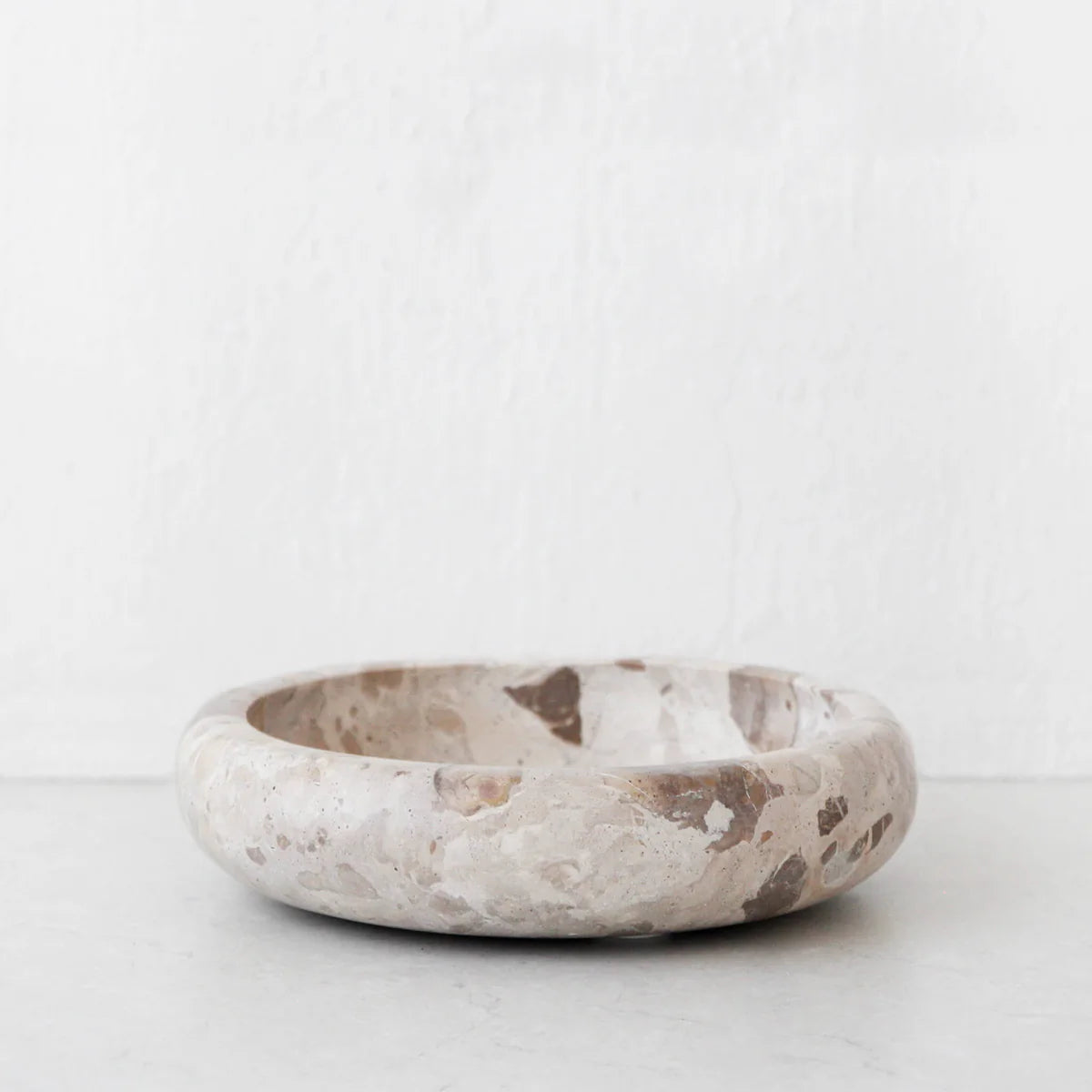 Xena Marble Bowl 26x6cm Taupe