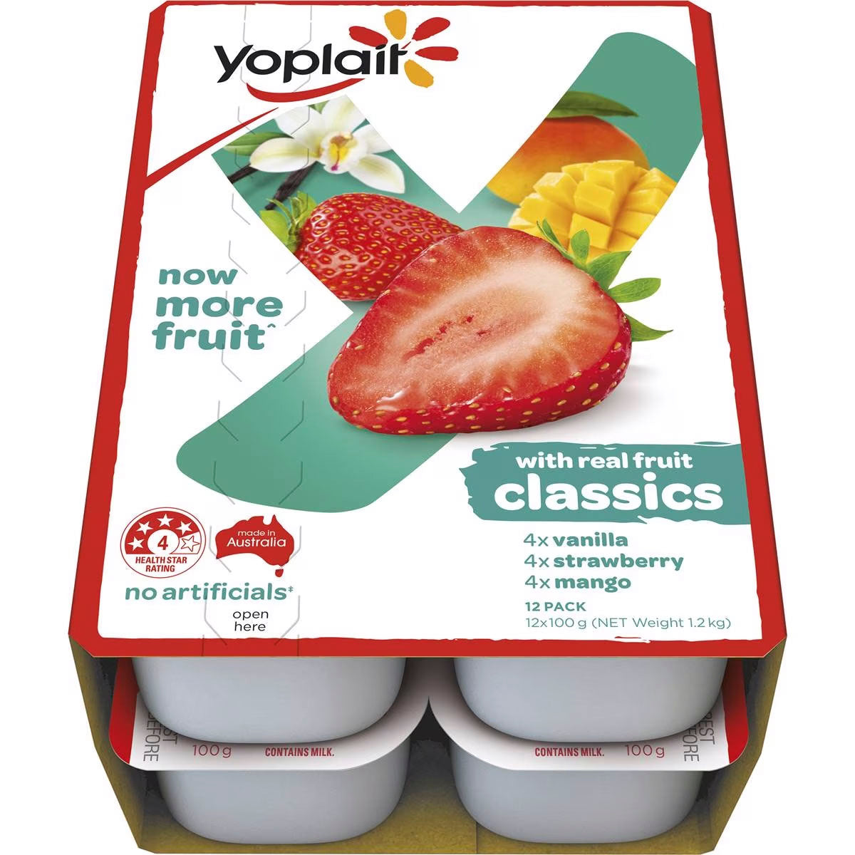 Yoplait Classics Mixed Yoghurts 100g x 12pk