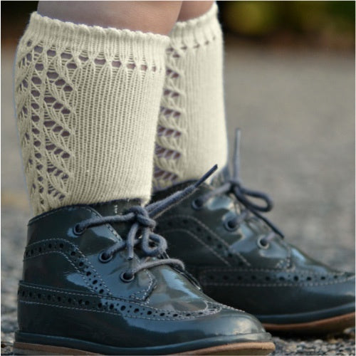 Condor Side Openwork Knee High Socks