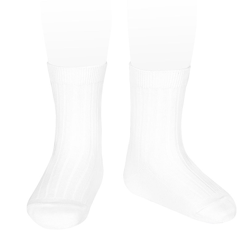 Condor 2016/4 Rib Ankle Sock / White