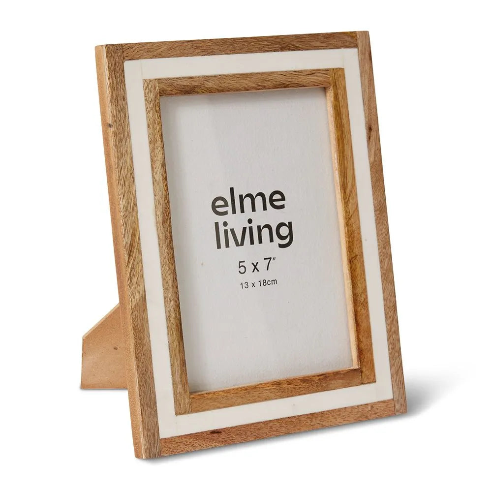 Pedro 5x7" Photo Frame - 17x2x22cm - White/Natural