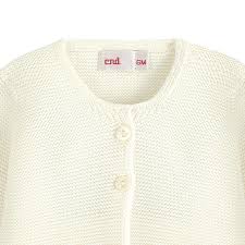 Moss Stitch Cardigan - Cream