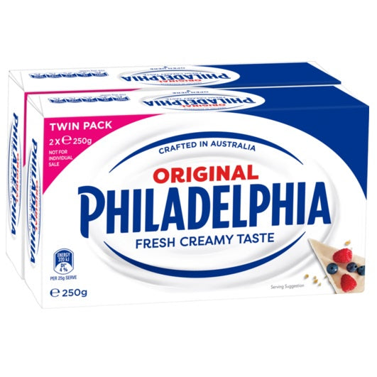 Philadelphia Original Cream Cheese Twin Block 2 x 250g