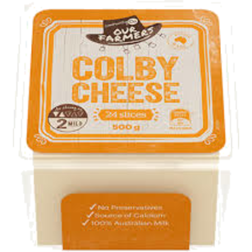 Community Co Colby Cheese Slices 500g