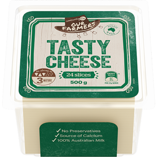 Community Co Tasty Cheese Slices 500g