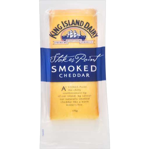 King Island Dairy Stokes Point Smoked Cheddar 170g