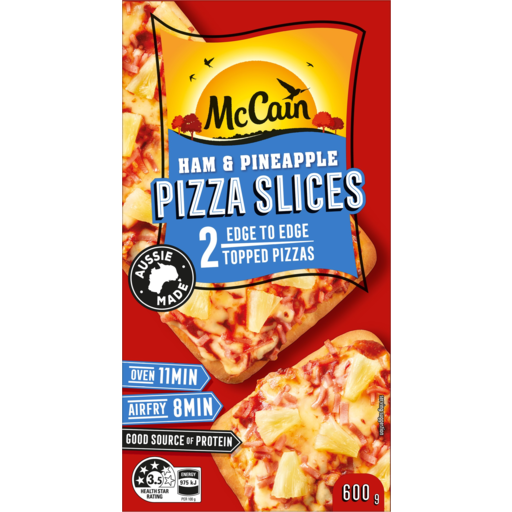 McCain Pizza Slices Ham And Pineapple 600g