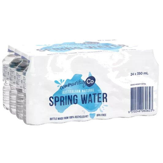 Community Co Natural Spring Water 350ml x 24pk