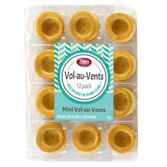 Bakers Collection Mini Vol au vent 12pk 72gm