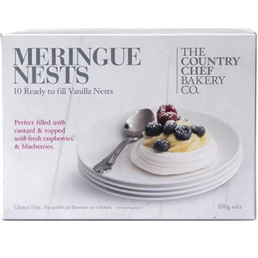 Country Chef Meringue Nest 10pk 100g