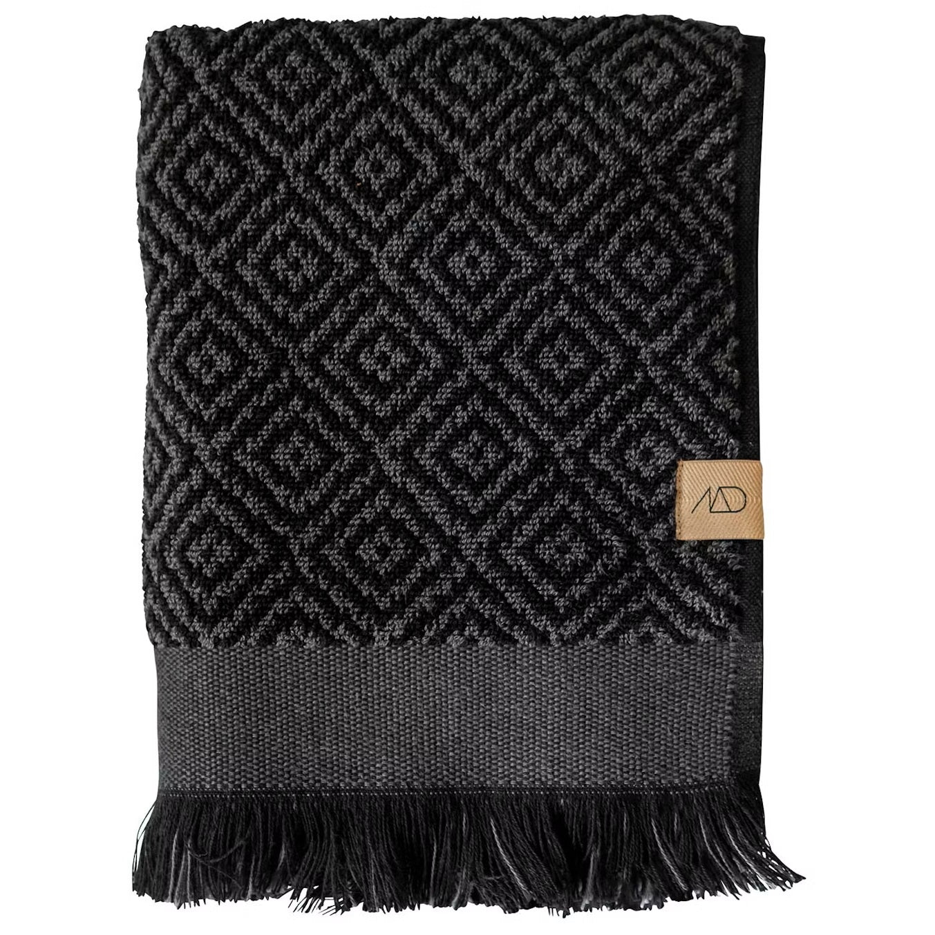 Morocco Towel Black/Grey 35x60cm